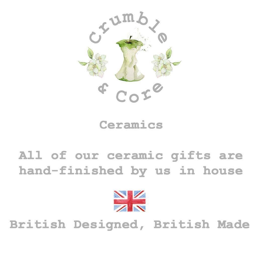 Crumble & Core - Wholesale Wall Decor - Kids & Baby - Ceramic Keepsake Decoration – Baby Girl Gift With Satin Ribbon & Greeting Card2