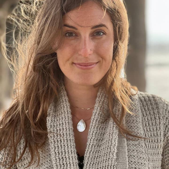 Awakening the Divine Feminine White Abalone Necklace for wholesale by Gogh Jewelry Design