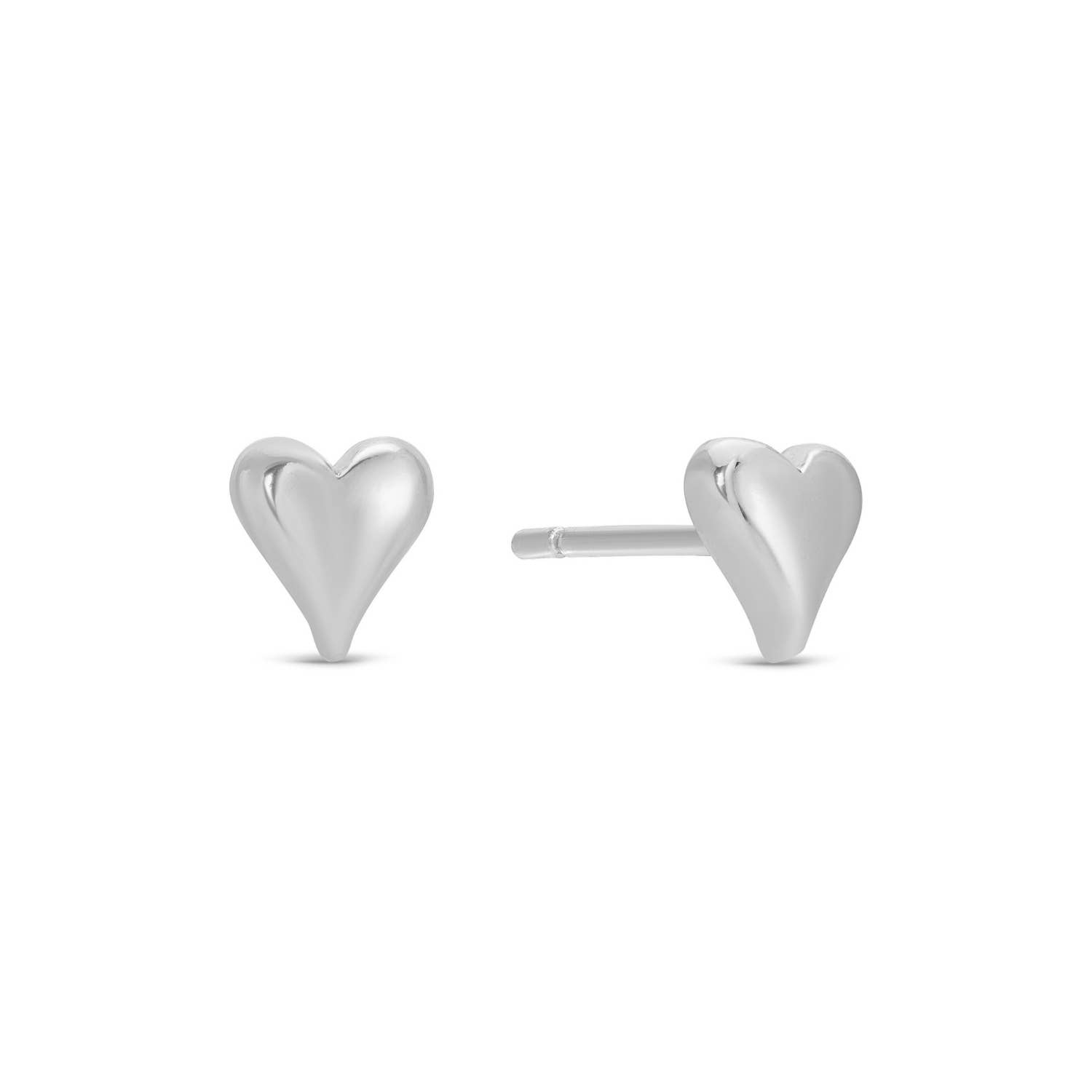 Splendid Iris - Wholesale Stud/Post Earrings - Simple Heart Studs On Velvet Gift Tag3
