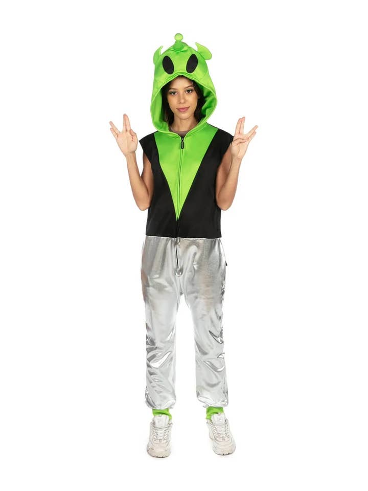 Tipsy Elves – wholesale Costume – Men's – Alien Costume - Unisex Extraterrestrial Halloween Jumpsuit