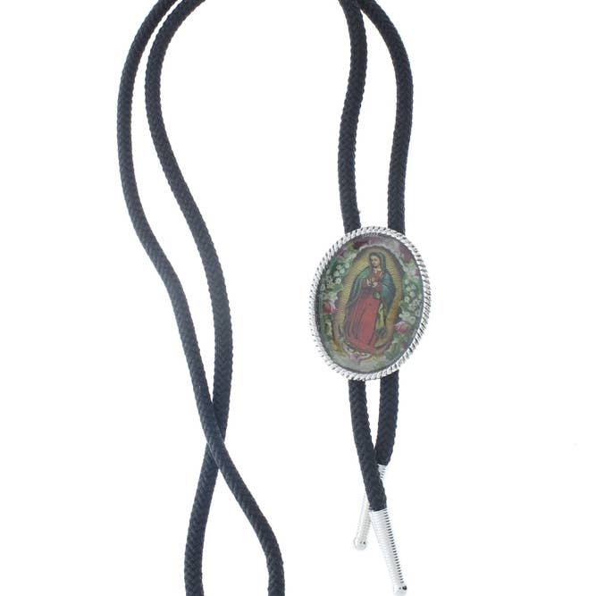 Virgin De Guadalupe bolo tie , pendant resin for wholesale by HHH Designs