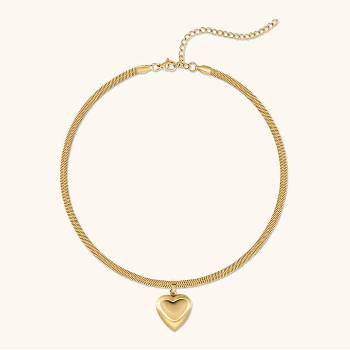 Mae Heart Locket Necklace for wholesale by Lola & Tae