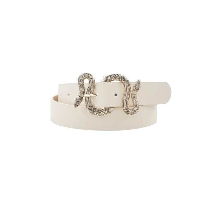 anbfashion - Wholesale Belt - Women's - ANTIQUE GOLD TEXTURED SNAKE WRAP BUCKLE BELT 330