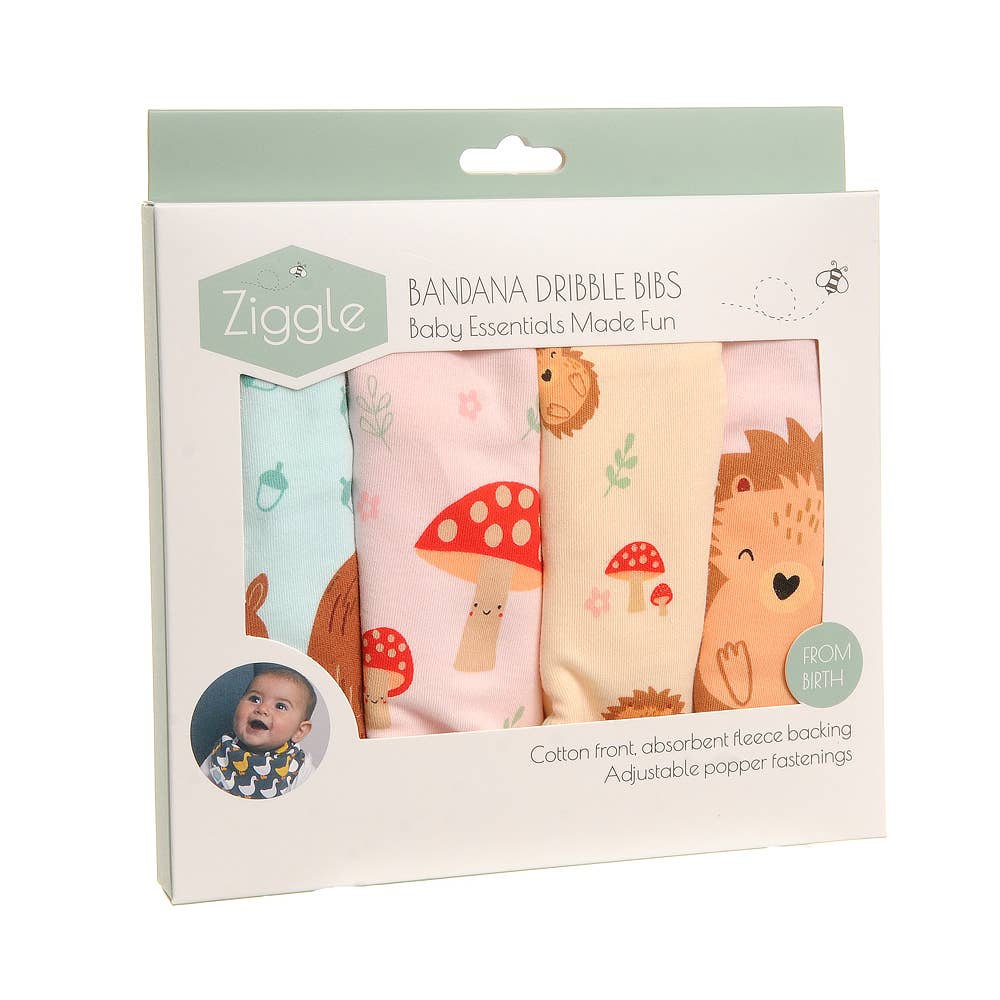 Ziggle Baby – wholesale Bib – Baby – Woodland bib set1