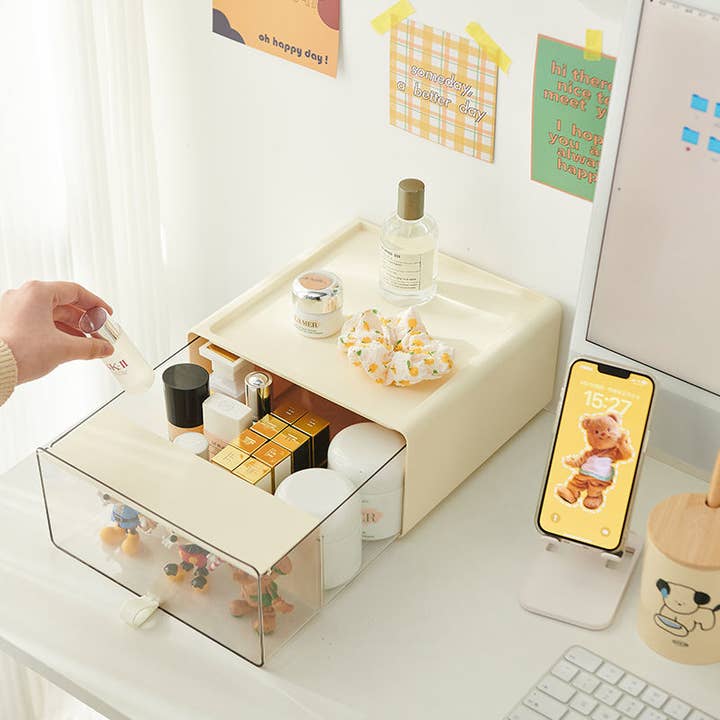 Kouhigh INC - Wholesale Display Case - Pull-out Drawer Blind Box Display Storage Box - Cream