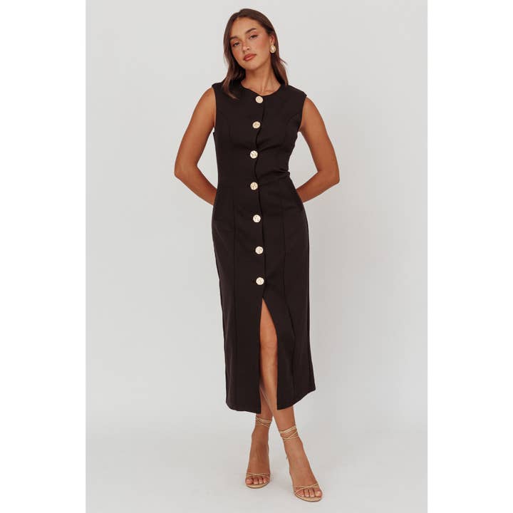 HÖGHALSAD MIDIKLÄNNING / BR0379K för wholesale av One and Only Collective