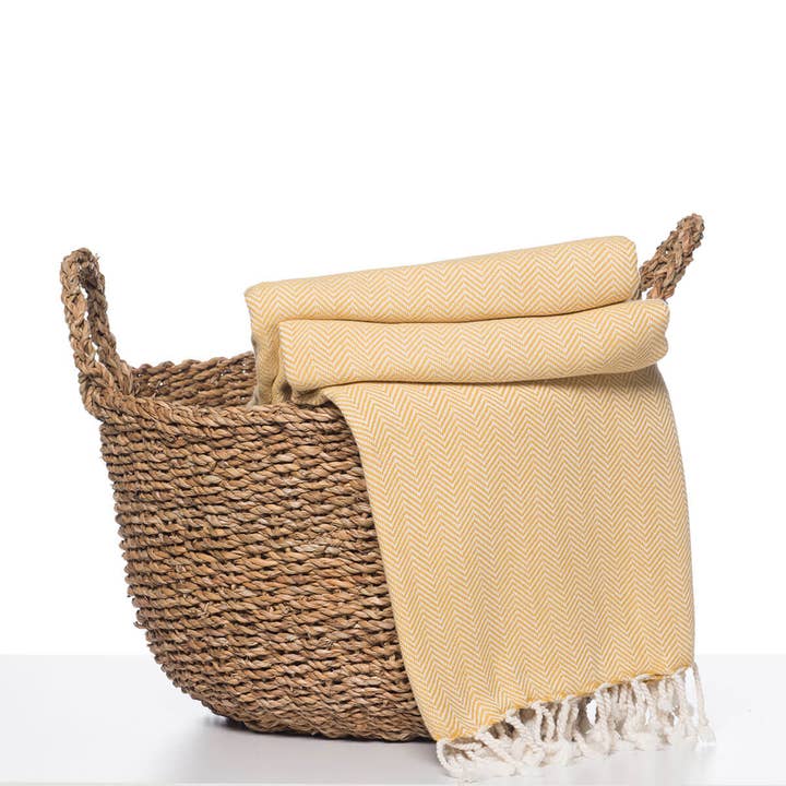 ZIGZAG Weave 68×86 Yellow for wholesale by Buldano