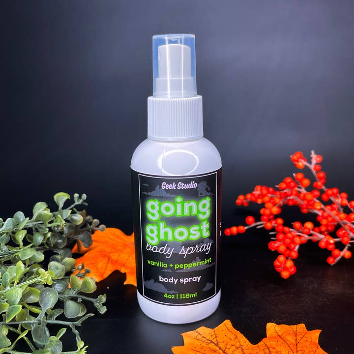 Spray per il corpo Going Ghost - vaniglia e menta piperita per la vendita all'ingrosso da parte di Geek Studio