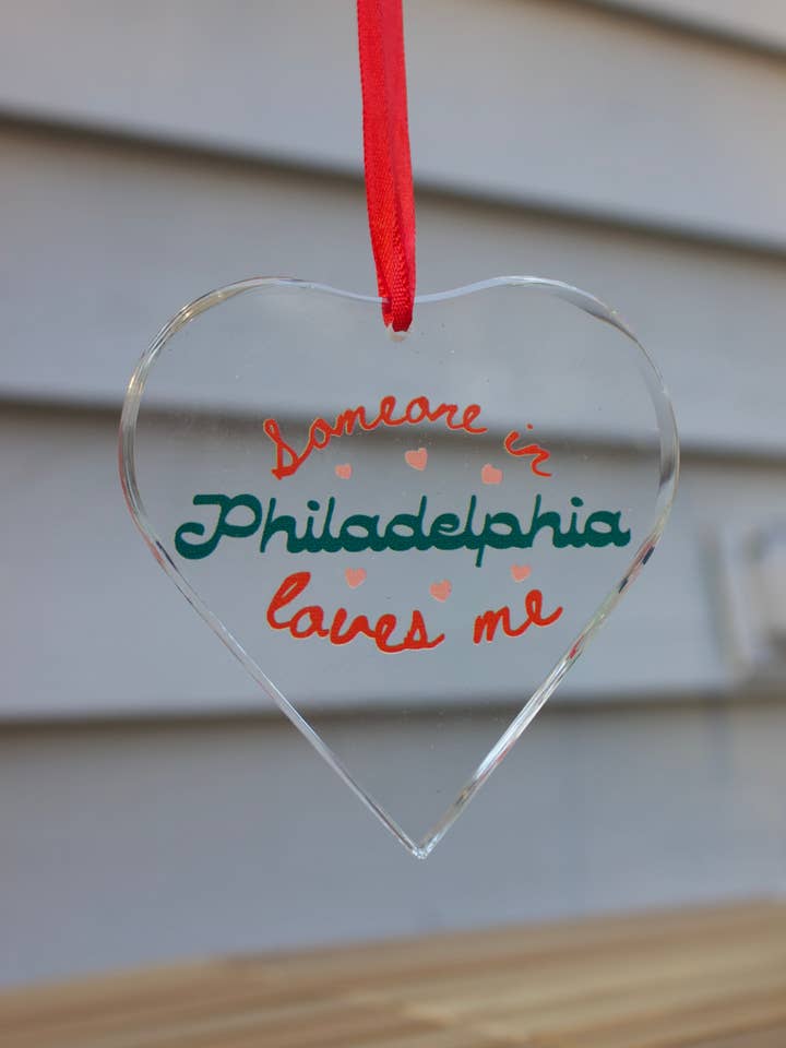 Someone In Philadelphia Loves Me Ornament for wholesale by Dainty Studios