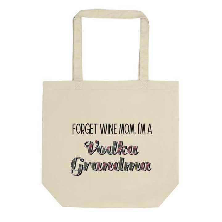 Sac fourre-tout « Vodka Grandma » pour la vente par Tiny Cow Designs