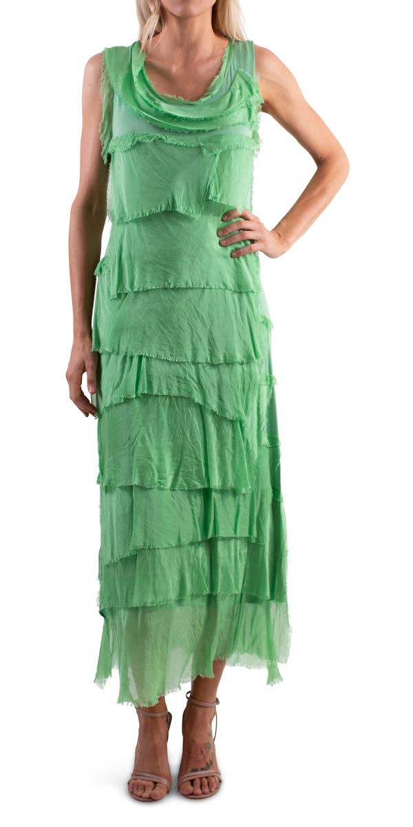 Gigi Moda - Wholesale Dress - Women's - Full Length Ruffle Dress4