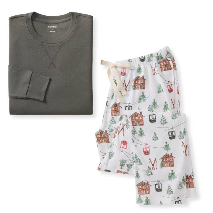 Burt's Bees Baby - Wholesale Sleepwear Set - Unisex - Ski The Alps Matching Family Pajamas
0