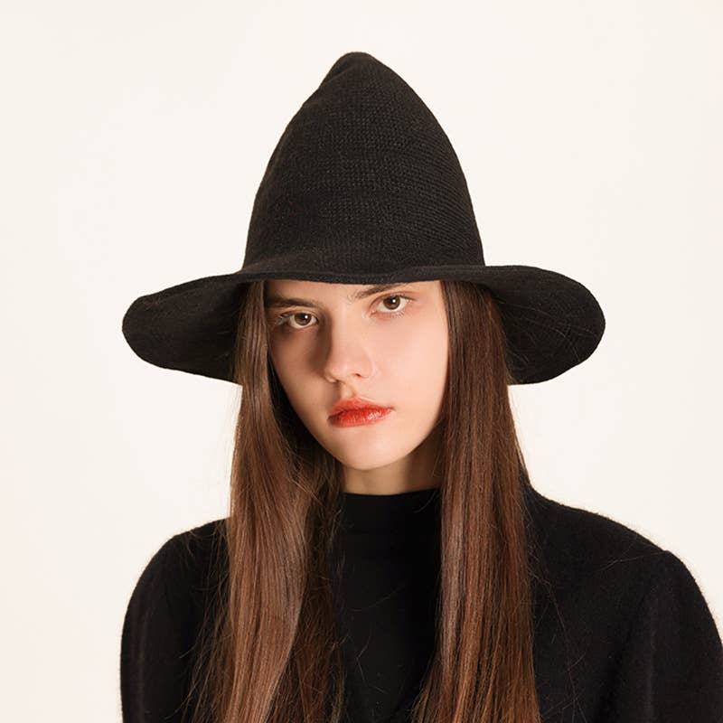 Lily Clothing - Wholesale Hat Accessory - Women's - HALLOWEEN FOLDING KNIT HAT PEAKED WITCH HAT7