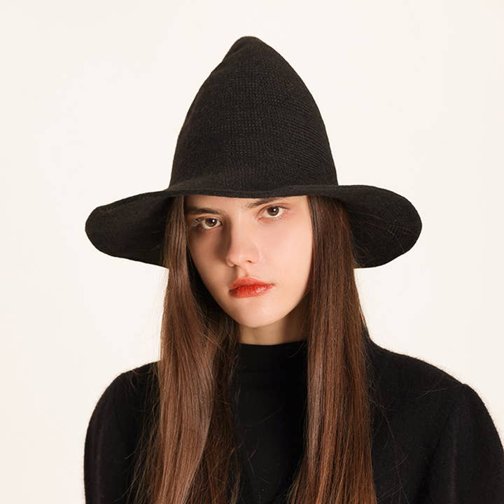 Lily Clothing - Wholesale Hat Accessory - Women's - HALLOWEEN FOLDING KNIT HAT PEAKED WITCH HAT7