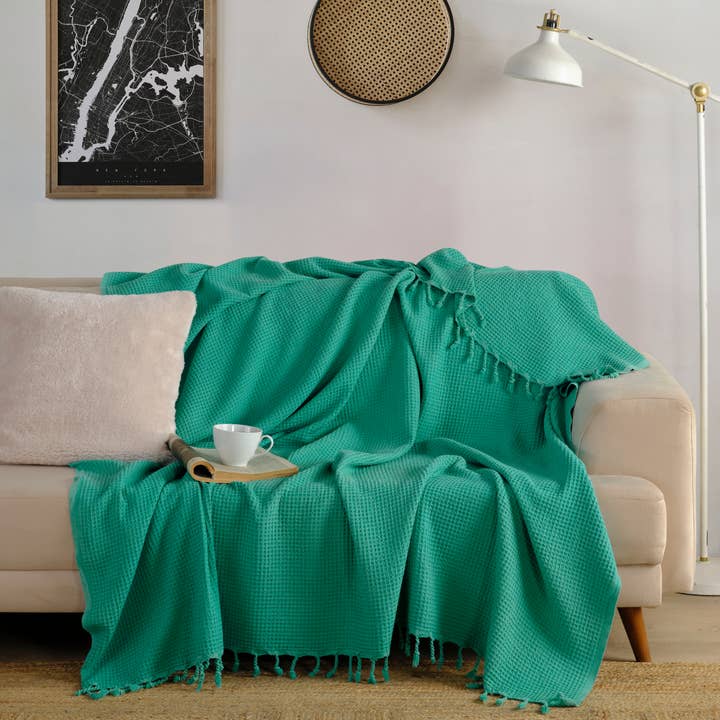 KAFTHAN – Engroshandel Sengetæppe – Vaffelplaid / Sengetæppe | Ferie- og julebutiksgave10