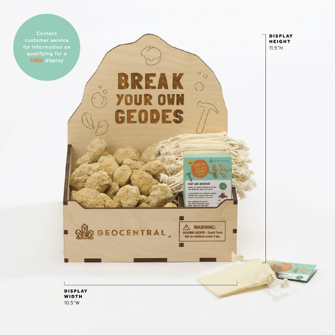 GeoCentral - Wholesale Display Case - Geode Display - USA Made1