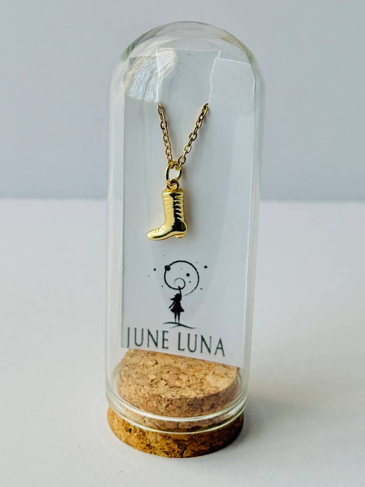 Cowboy Boot Charm Ketting voor wholesale door June Luna Jewelry