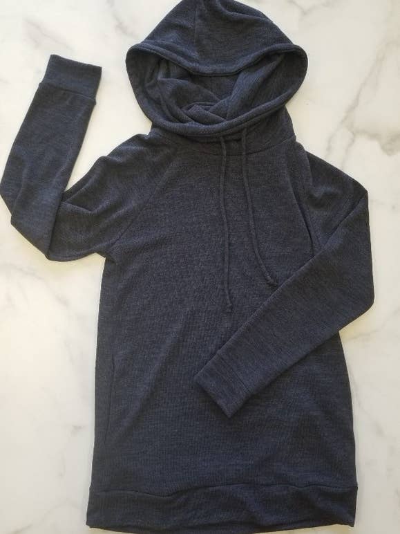 Chris & Carol Apparel - Wholesale Hoodie - Women's - KNIT COWL NECK HOODIE SWEATER - 199456T1