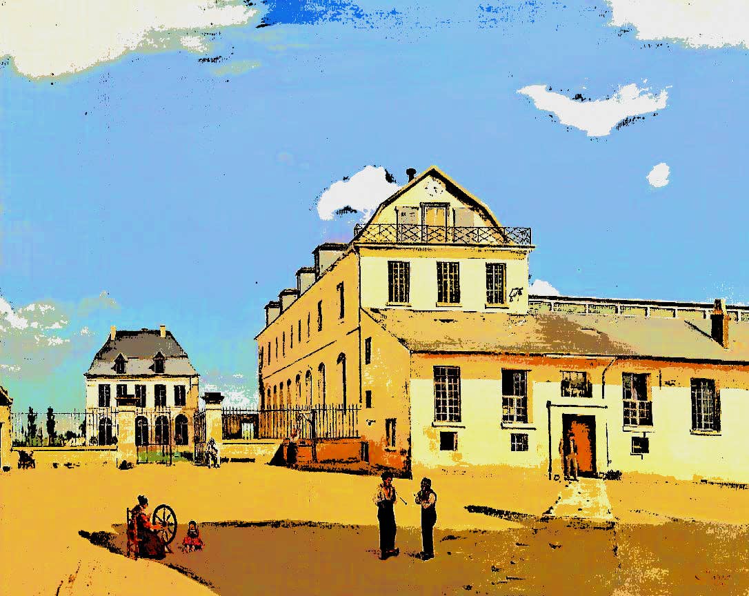 Pitteikon - Wholesale Art Print - Camille Corot - Soissons. Mr. Henry's Homes and Factory - Printing in modern version 4.00