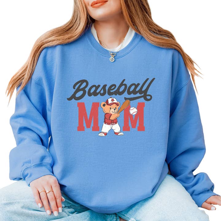 Sweatshirt Ours en Peluche Maman de Baseball pour la vente par Olive And Ivory Wholesale