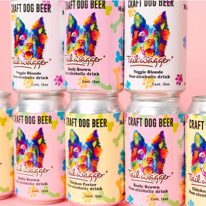 Tailwagger Dog Beer - Wholesale Pet Food - Dog - 6 pack All Flavors Craft Dog Beer