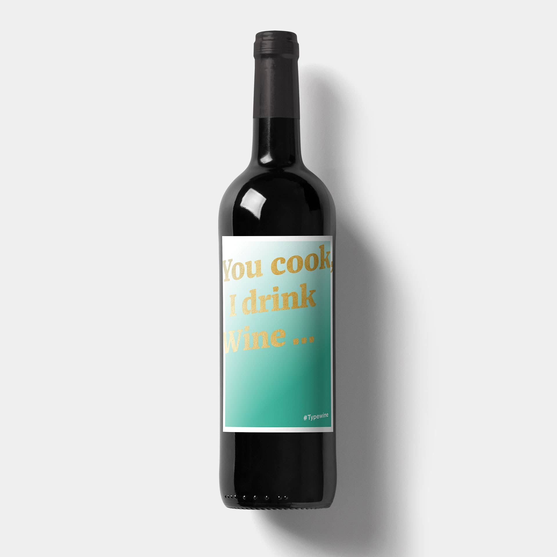 Typewine - Wholesale Gift Tag Label - I Drink Wine Label0