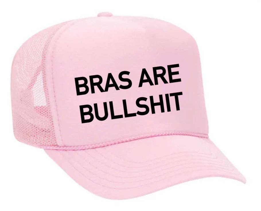 Inappropriate Trucker Hats - Wholesale Trucker Hat - Women's - Bras Are Bullshit Trucker Hat8