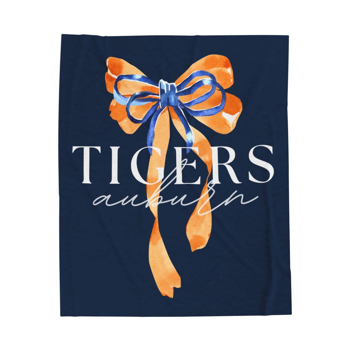 Pocketful of Prints - Wholesale Throw Blanket - Auburn Bow Velveteen Blanket