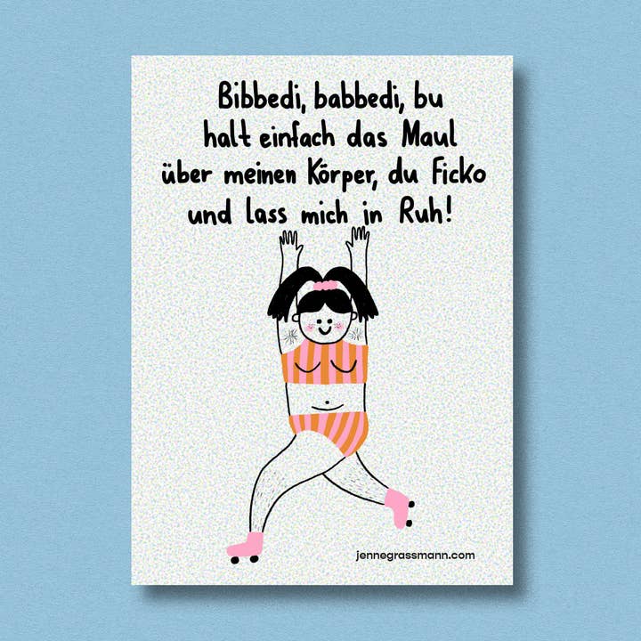 Pegatina Cierra el pico, cabrones para venta al por mayor de Jenne Grassmann