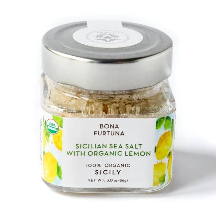 Sicilian Sea Salt with Organic Lemon for wholesale by Bona Furtuna