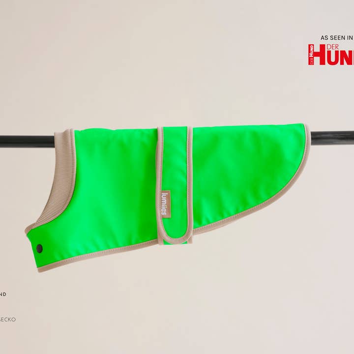 Neon Green Gecko DER GLOW REGENMANTEL (Mini-Passform) for wholesale on Faire2