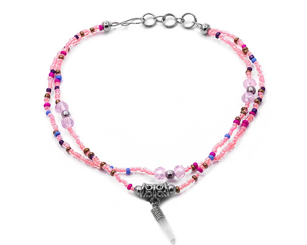 Pichincha - Vente Bracelets de cheville - Bracelet de cheville multibrins orné de perles Crystal Point8