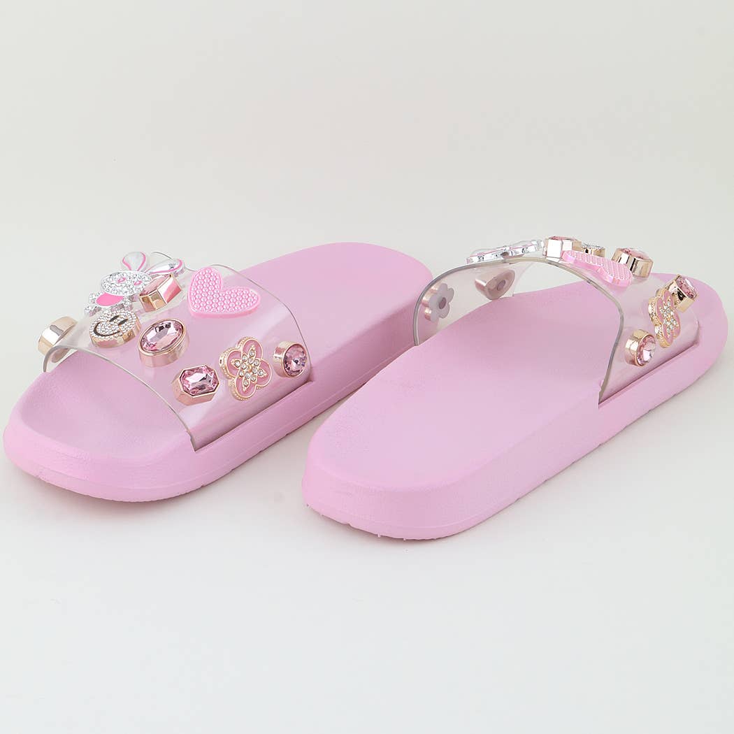 PK KIDS Cute Jeweled Charm Slippers for wholesale on Faire3