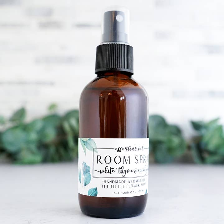 The Little Flower Soap Co - Wholesale Room & Linen Spray - White Thyme and Eucalyptus Room Spray1
