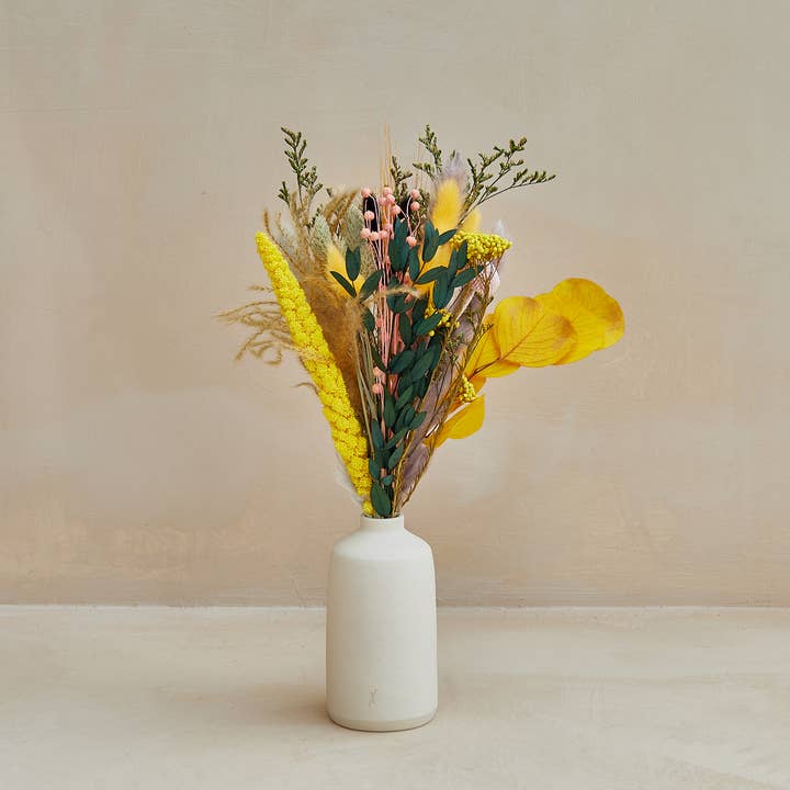 For Love Of Pampas - Wholesale Dried/Pressed Flowers - Small Dried Flower Bouquets - Yellow3