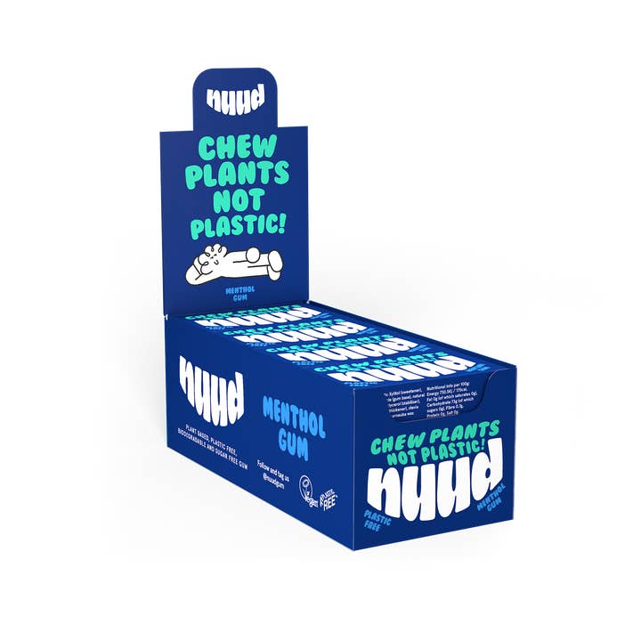 Nuud Plastic Free Gum - Menthol for wholesale by Nuud Gum