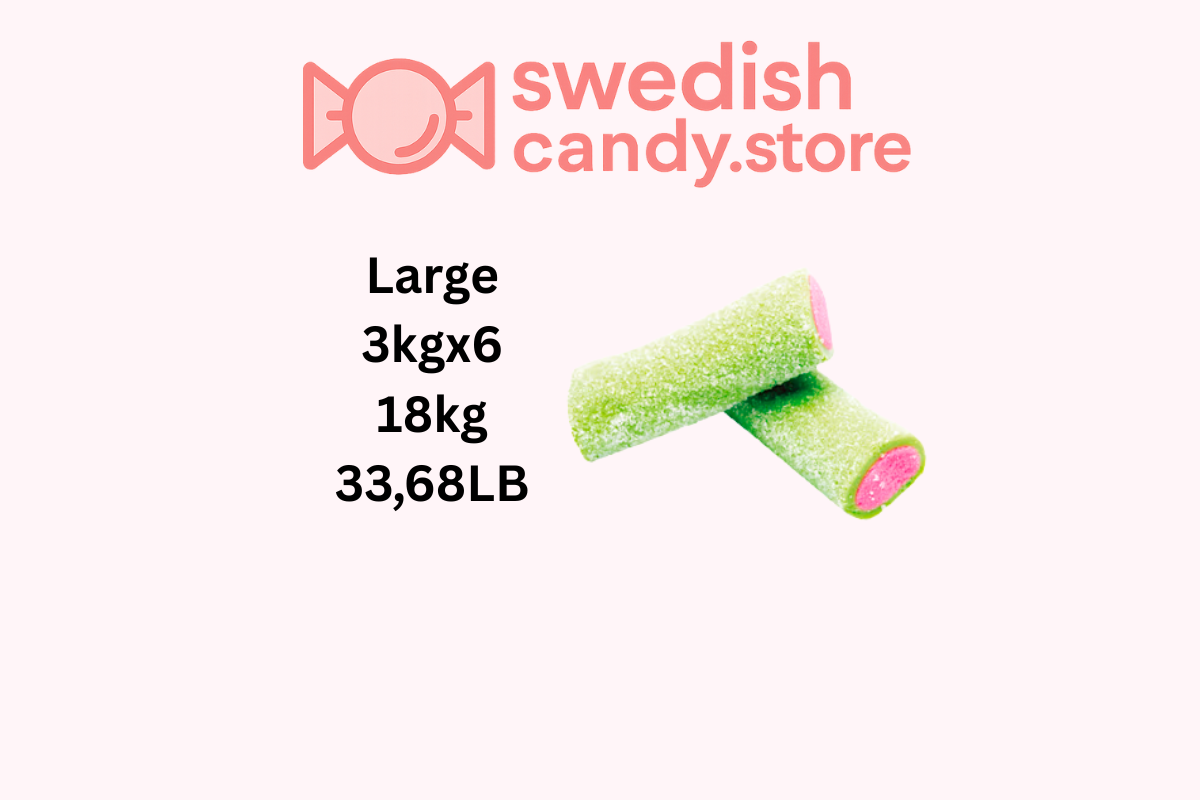 Swedish Candy.Store - Swedish Candy - Wholesale Gummy - Xl Sour Watermelon 3kg/6.61lb2