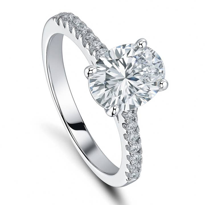 Anello di fidanzamento solitario in argento sterling con CZ da 1,8 ct BERRICLE per la vendita all'ingrosso da parte di BERRICLE