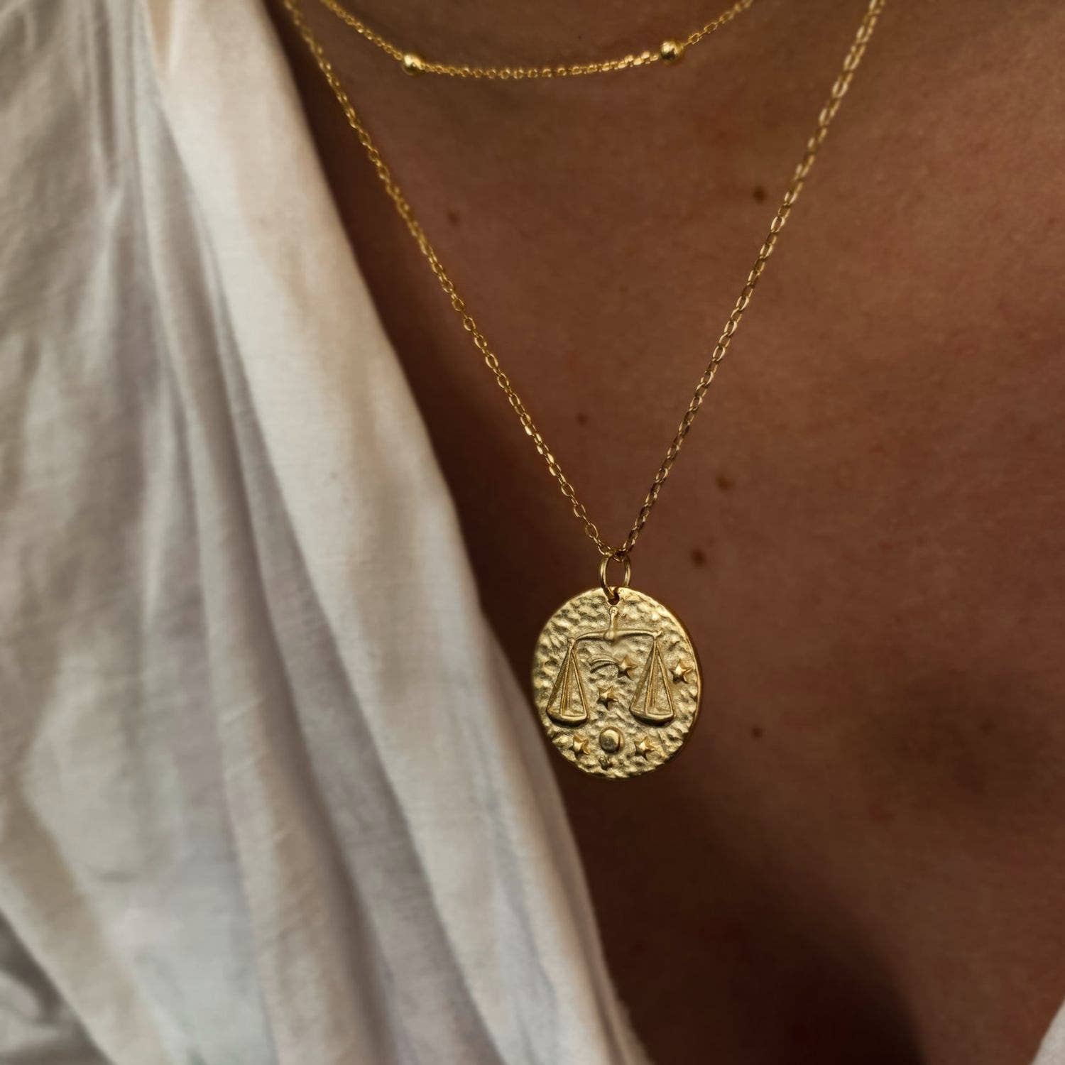 Love Local Jewelry - Wholesale Pendant/charm necklace - Libra Pendant/Charm Necklace in 18K Gold and 925 Silver7