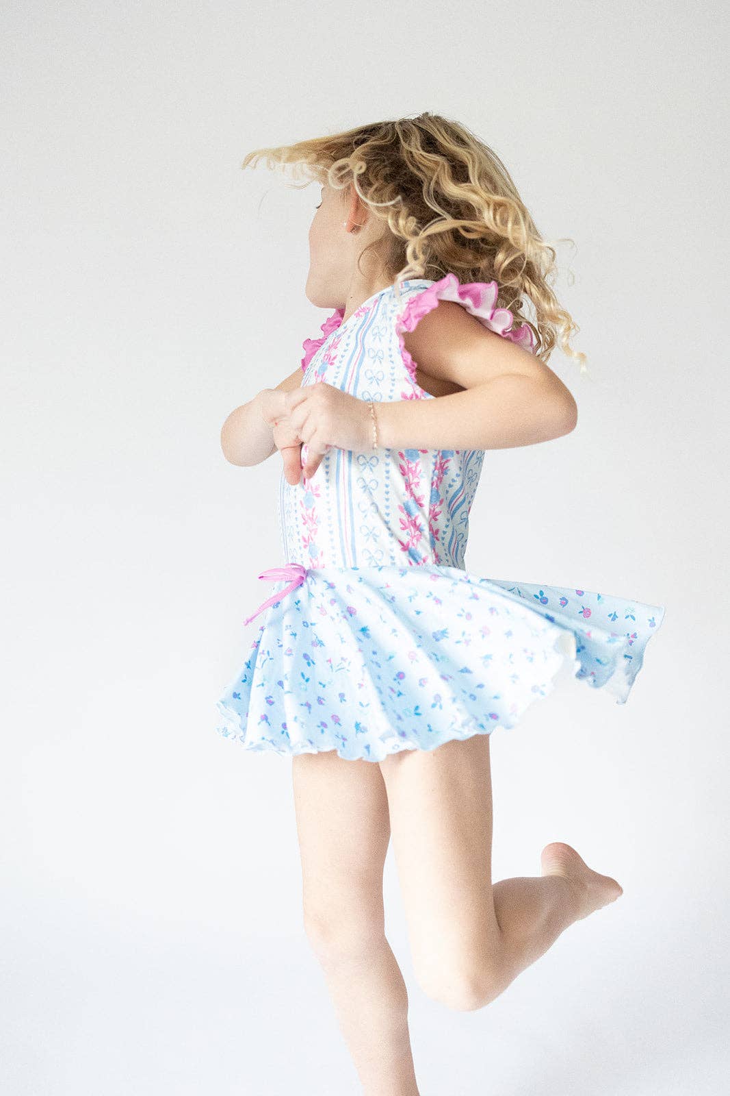 Cheeky Plum - Wholesale Leotard - Kids - Farrah Leotard - Rosé Ribbon Luxe10