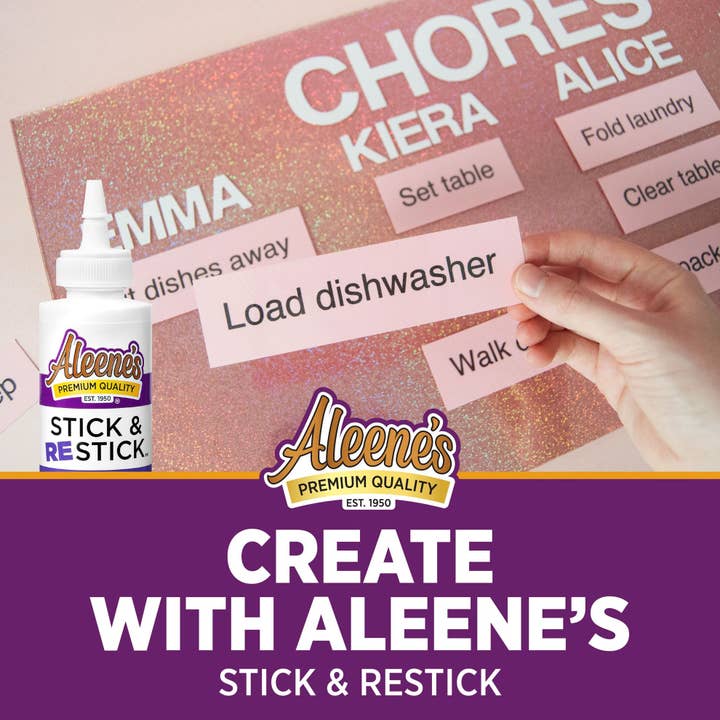 Ilovetocreate - Wholesale Craft Supplies - Aleene's Stick & Restick Repositionable Temporary Adhesive 4 fl. oz.5