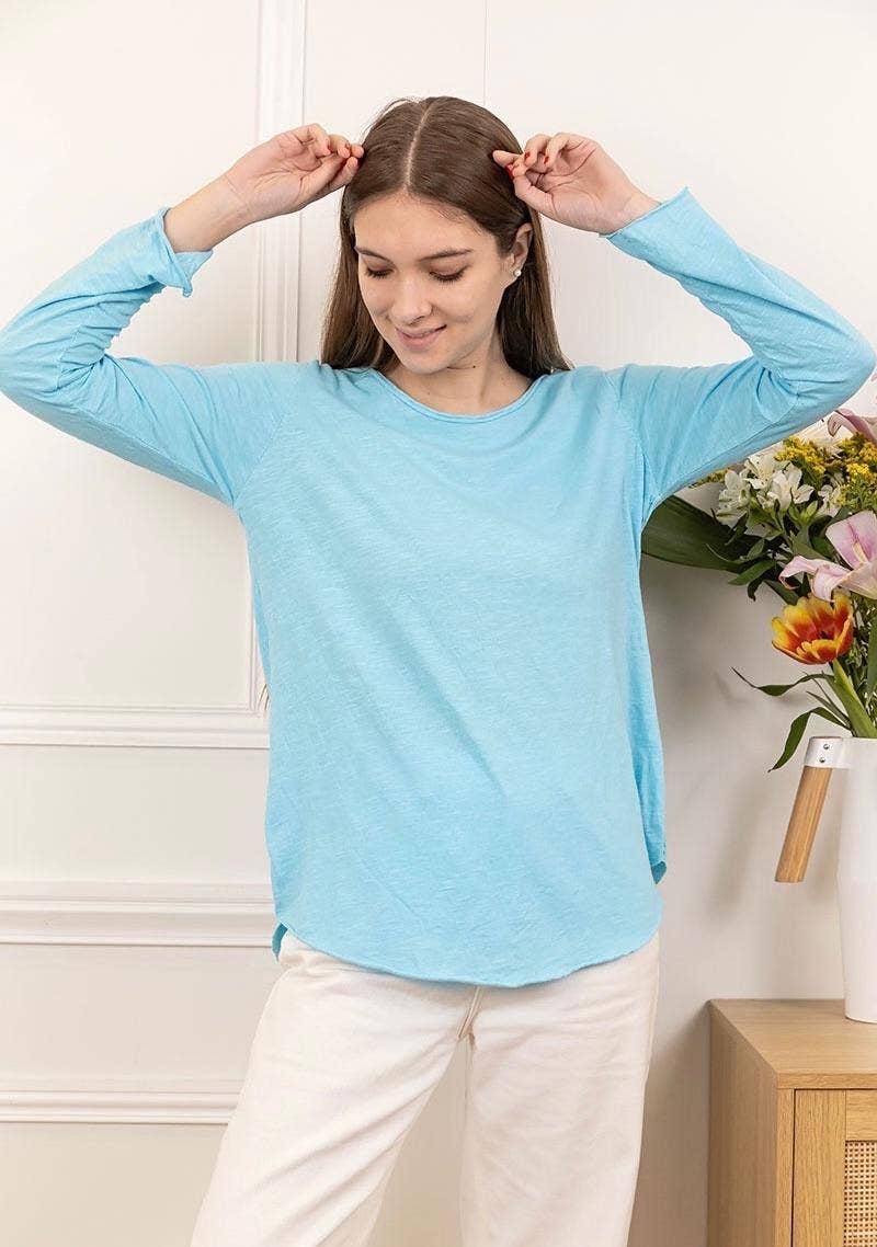 LINEN & COTTON HOUSE - Wholesale T-shirt (Zonder tekening) - Dames - 8008 basic katoenen T-shirt10