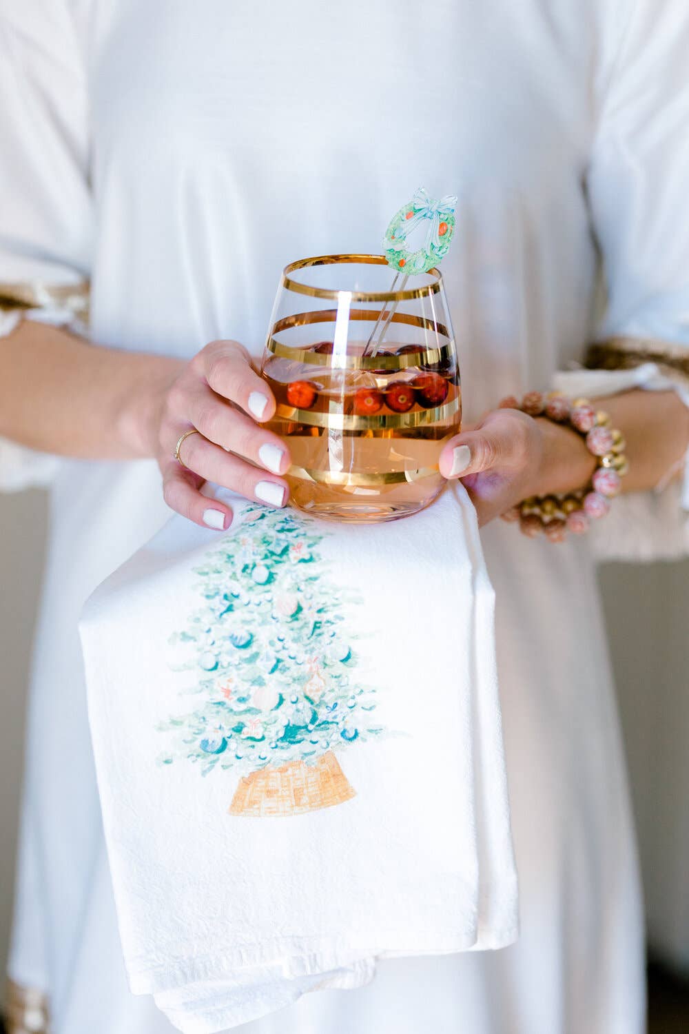 Simply Jessica Marie - Wholesale Drink Stirrer - Blue and White Christmas Watercolor Acrylic Stir Sticks5