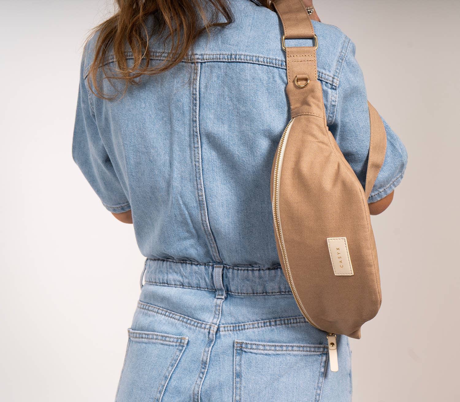 hvid CASYX Taljetaske - BOMULD - Sand for engroshandel på Faire1