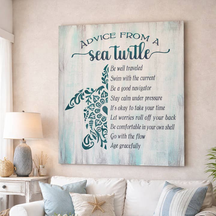 Advice From A Sea Turtle P2585 SIGNATURE DESIGN for wholesale by Paisley Grace Makery
