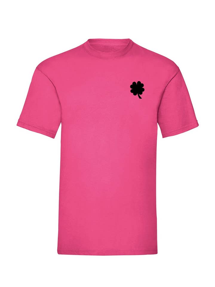 Rosa Svart klöver T-shirt för wholesale på Faire