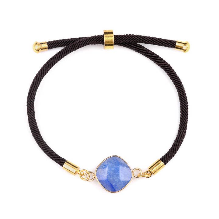 Artisans de Madagascar - Wholesale Charm/Dangle Bracelet - Faceted Square Medallion Bracelets2