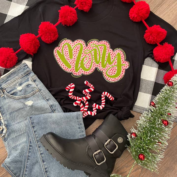 Merry Tee for wholesale by Kiki's Boutique