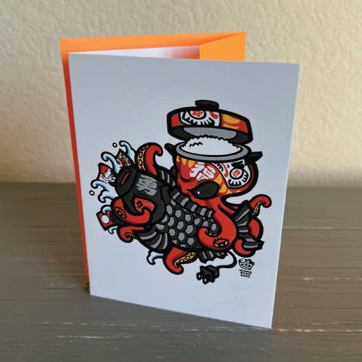 Tarjeta de felicitación Tako vs Black Koi para venta al por mayor de Sumofish