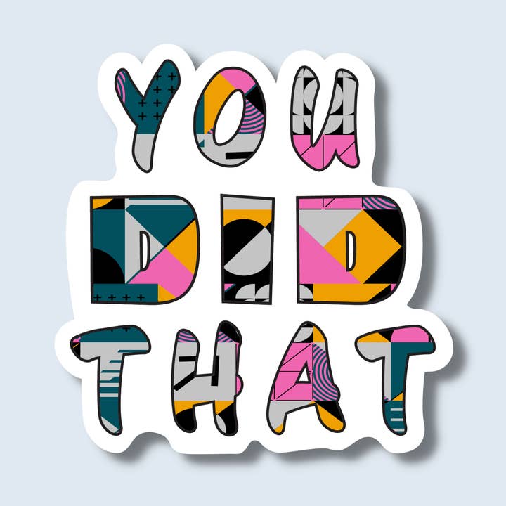 "You Did That" Die Cut Sticker for wholesale by Curly Crew Books